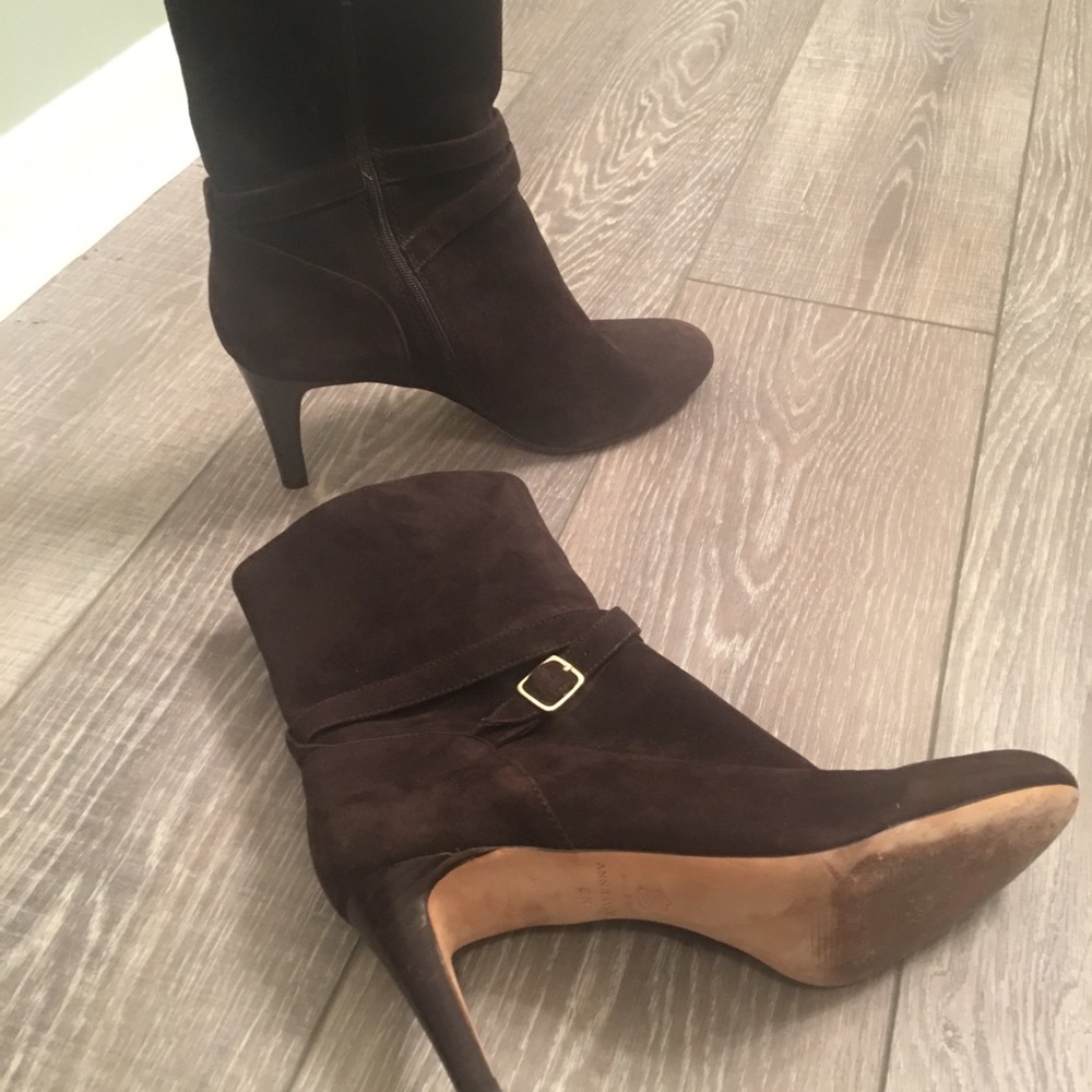 Ann Taylor Brown Suede Boots - Picture 2 of 4